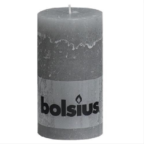 Bolsius Bougie rustique 13 x 6,8 cm gris clair