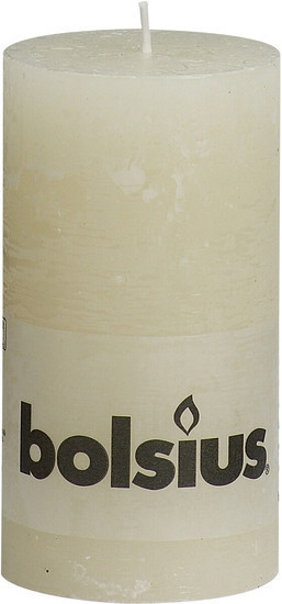 Bolsius Bougie rustique 13 x 6,8 cm ivoire