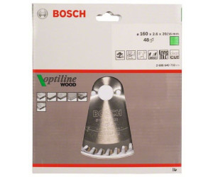 48 Bosch Kreissägeblatt Expert for Wood 160 x 20 x 2,6 mm