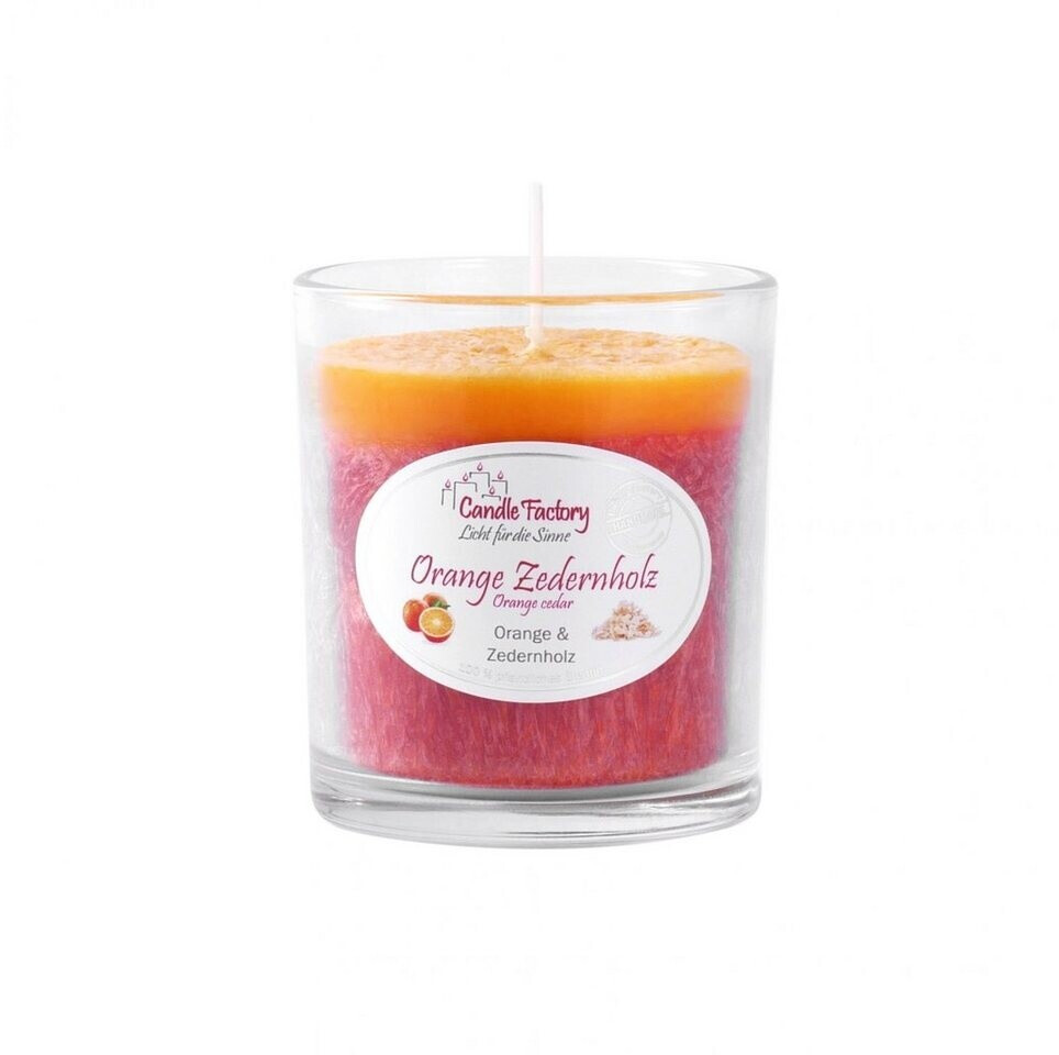 Candle Factory Orange Zedernholz Kerze ab 2,95 € Preisvergleich bei
