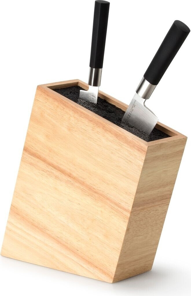 Continenta Knife block made of rubber tree wood (3316)