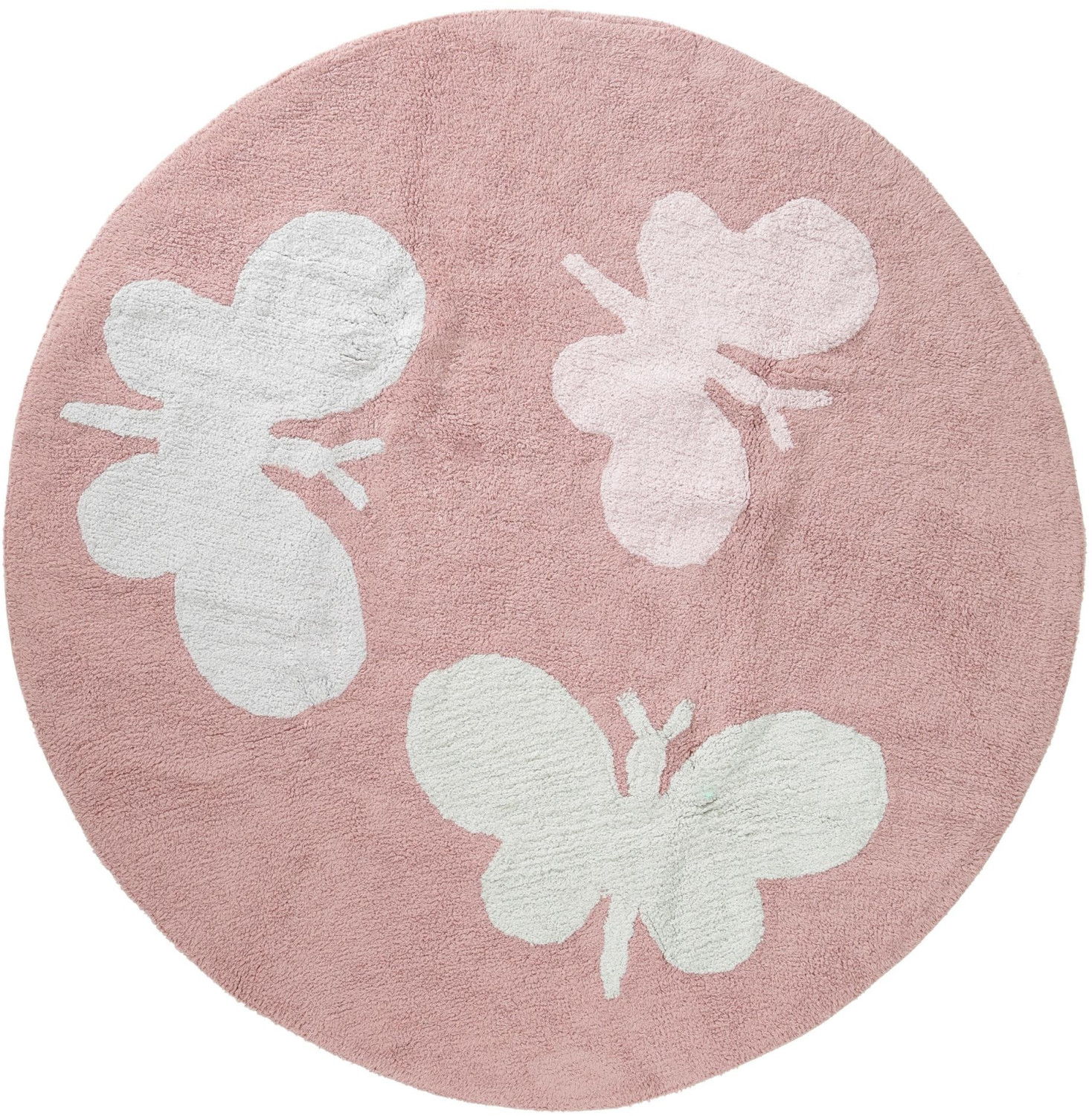 Benuta Bambini Butterflies Rose ø 150 cm
