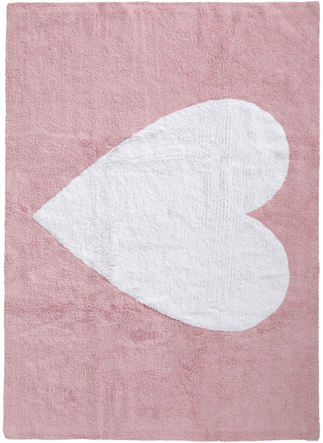 Benuta Bambini Heart Rose 120x160 cm