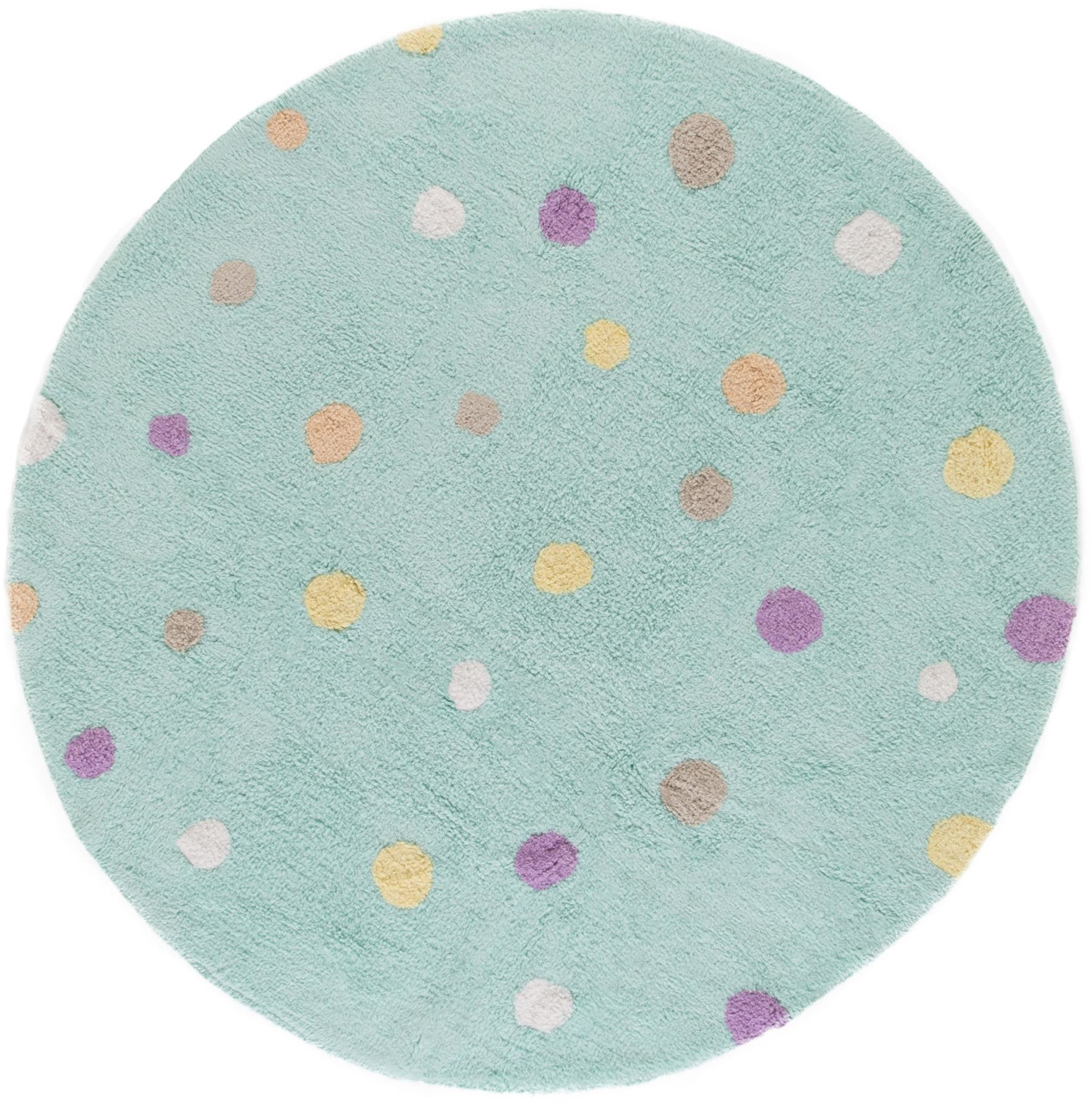 Benuta Bambini Dots Türkis ø 150 cm rund