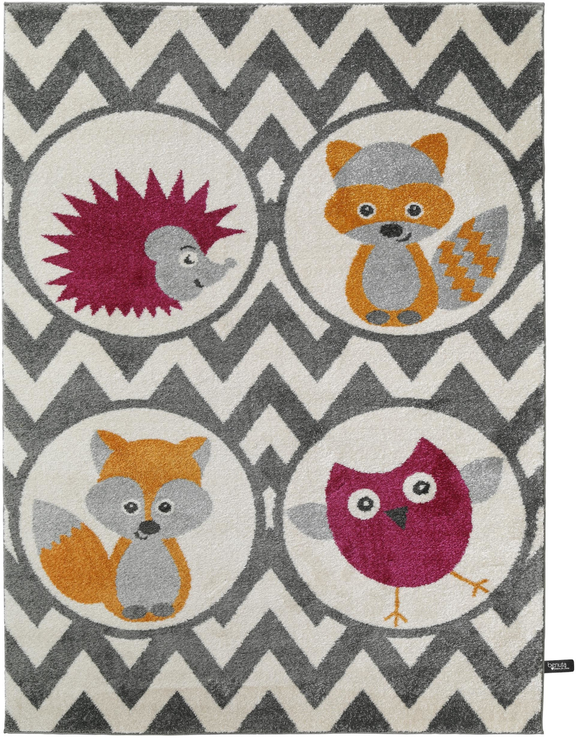 Benuta Fantasia Forest Friends Lila 80x150 cm