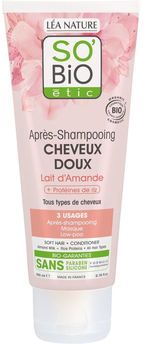 So'bio étic Après-shampooing cheveux doux lait d'amande (200 ml)