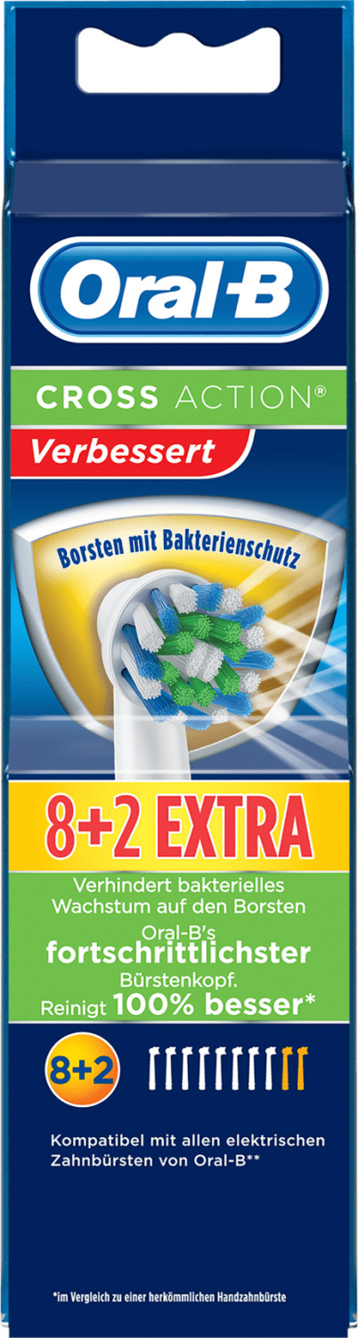 Oral-B CrossAction Brossettes anti-bactéries (x 10)