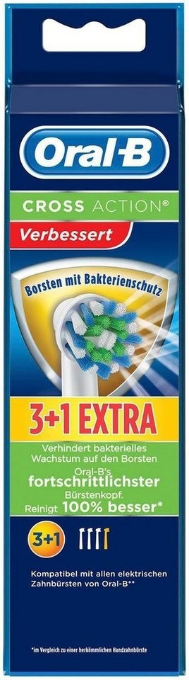 Oral-B CrossAction Brossettes anti-bactéries (x 4)