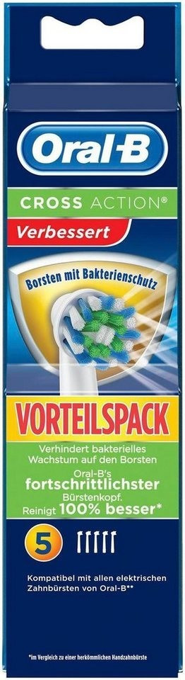 Oral-B CrossAction Brossettes anti-bactéries (x 5)