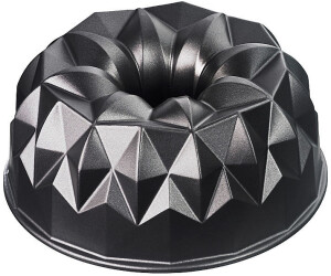Black 25.5 x 25.5 x 11.5 cm Cast Aluminium Kaiser Inspiration Design Bundt Mould Gugelhupf Diameter 25 cm with Surface Structure Die-Cast Aluminium Coating Even Tanning 