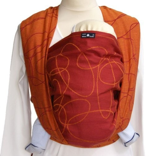 Didymos Jacquard size 3 - Ellipses Ruby-Mandarine