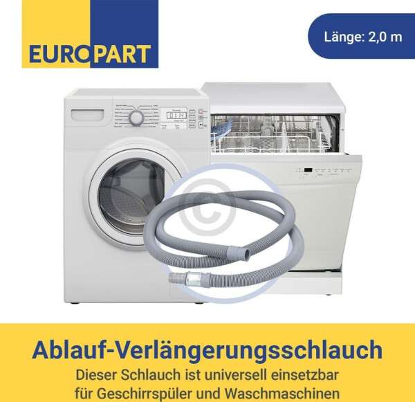 EUROPART Ablaufschlauch Verlängerung 2 m für -20° bis +90° C, Bild 9