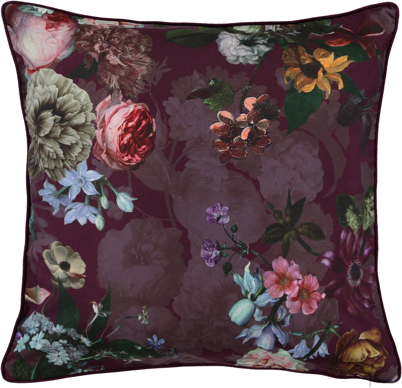 Essenza Fleur 50x50cm burgundy