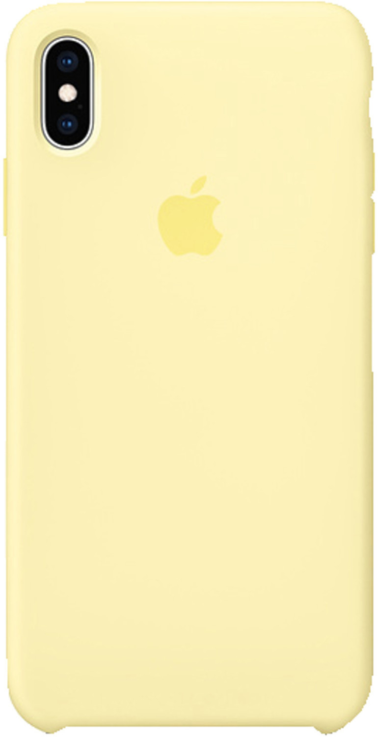 Apple Coque silicone (iPhone XS Max) jaune pâle