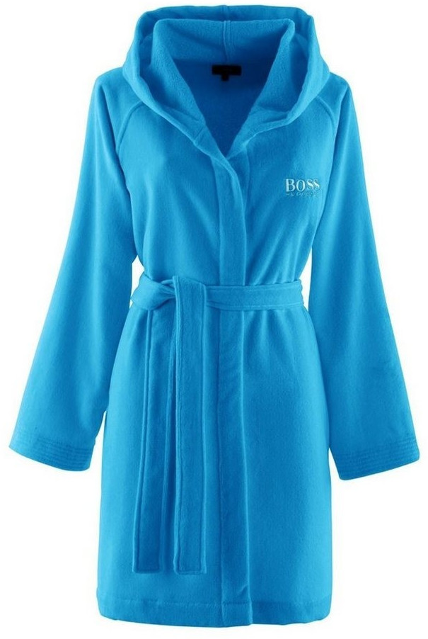 Hugo Boss Bathrobe Plain Velvet blue