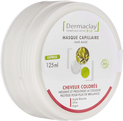 Dermaclay Masque capillaire cheveux colorés (125 ml)
