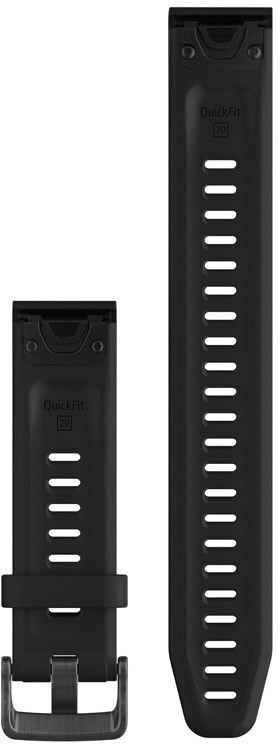 Garmin Bracelet QuickFit 22 mm silicone noir/noir