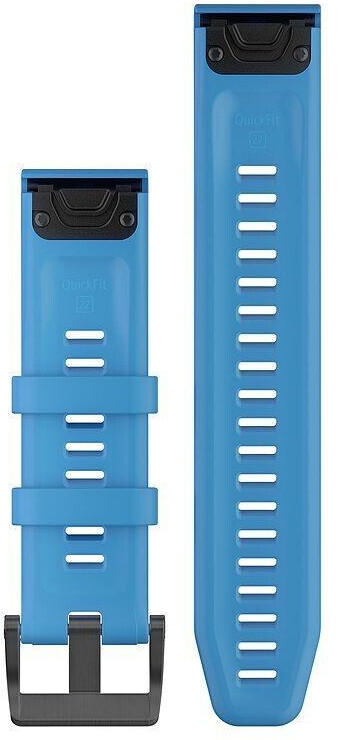 Garmin Bracelet QuickFit 22 mm silicone bleu cyan