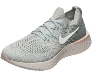 Nike Epic React Flyknit Women light silvermica green Nike Epic React Flyknit Women light silvermica green