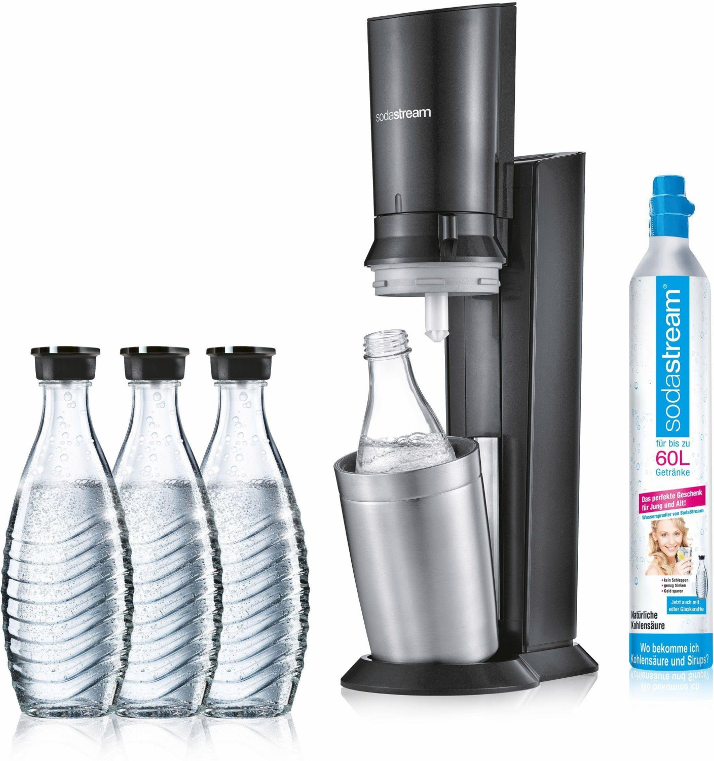 SodaStream Crystal 2.0 Pack action titane