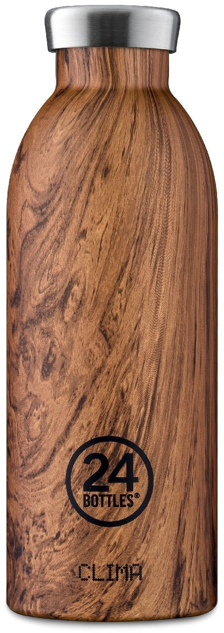 24Bottles Clima Bottle 0.5L Sequoia Wood