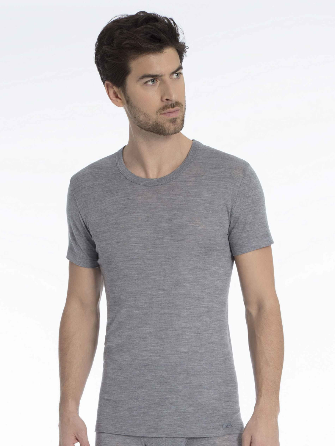Calida Wool & Silk Shirt grey (14060-856)