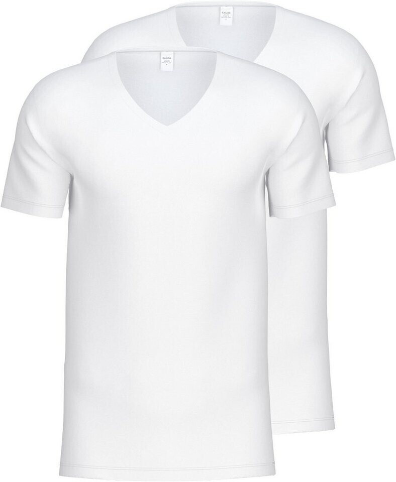 Calida Natural Benefit V-Shirt 2-Pack white (14241-001)