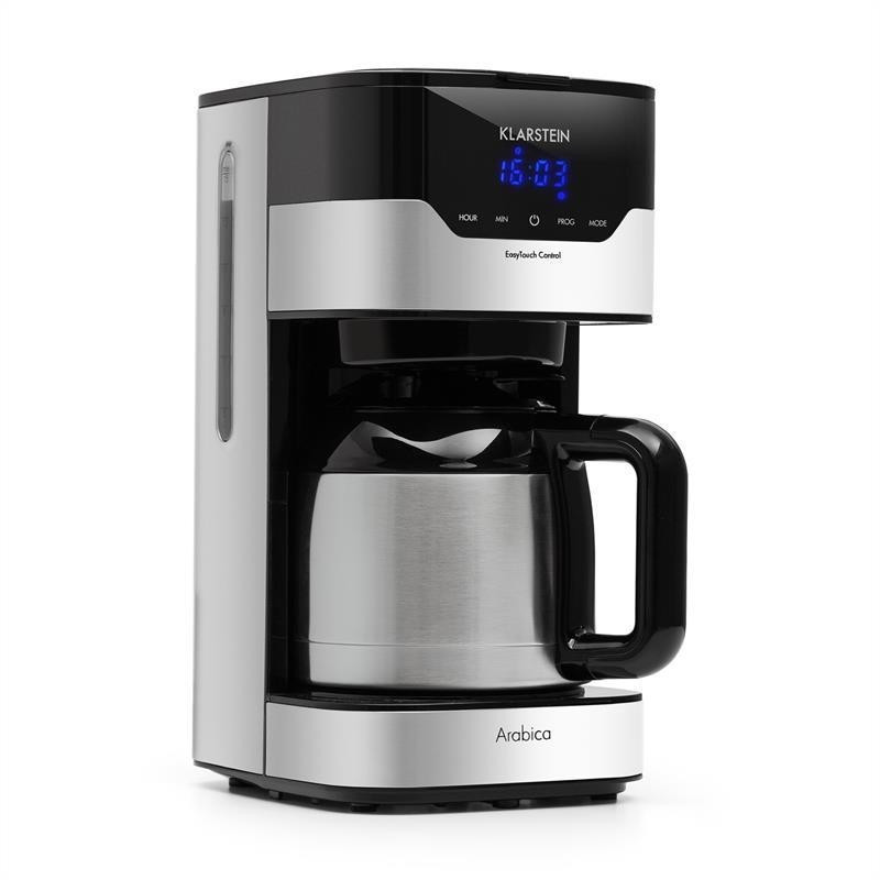 Klarstein Coffee Maker Arabica 1.2 L silver/black