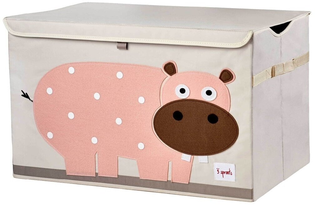 3 Sprouts Coffre à jouets hippopotame