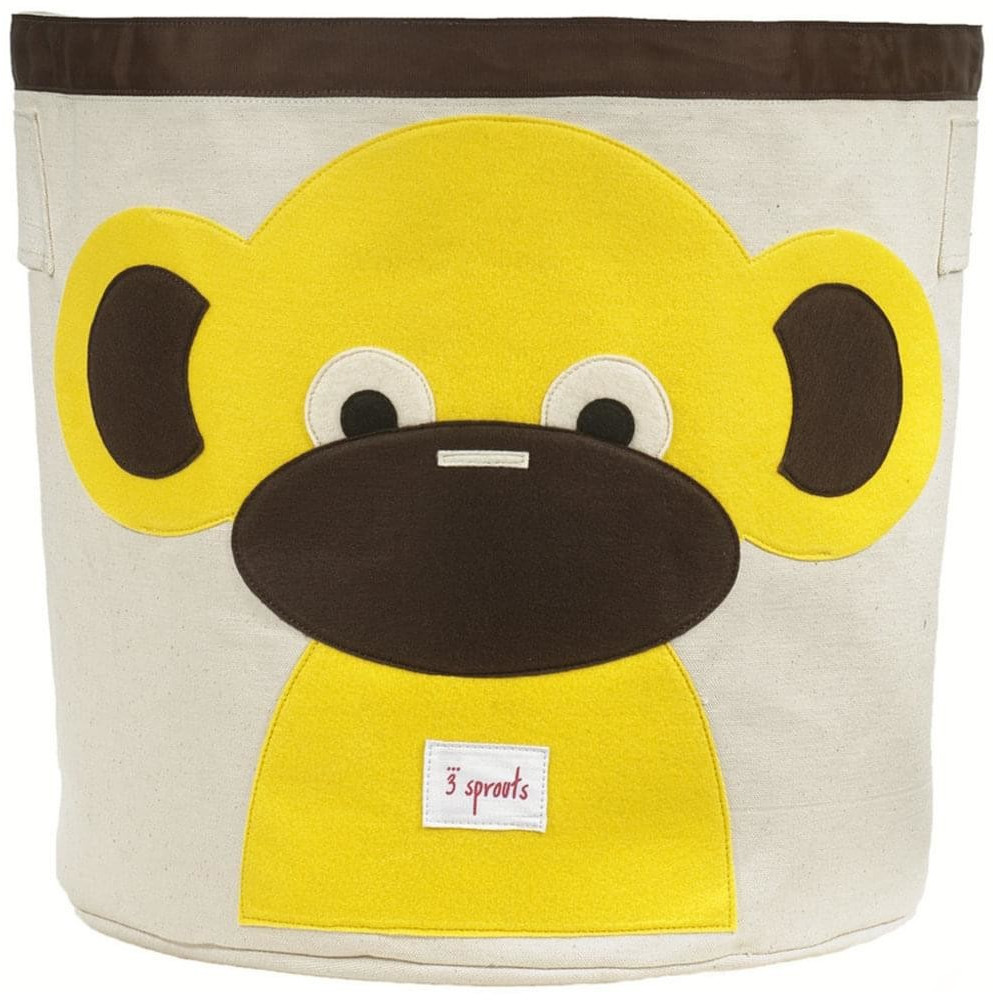 3 Sprouts Sac à jouets singe