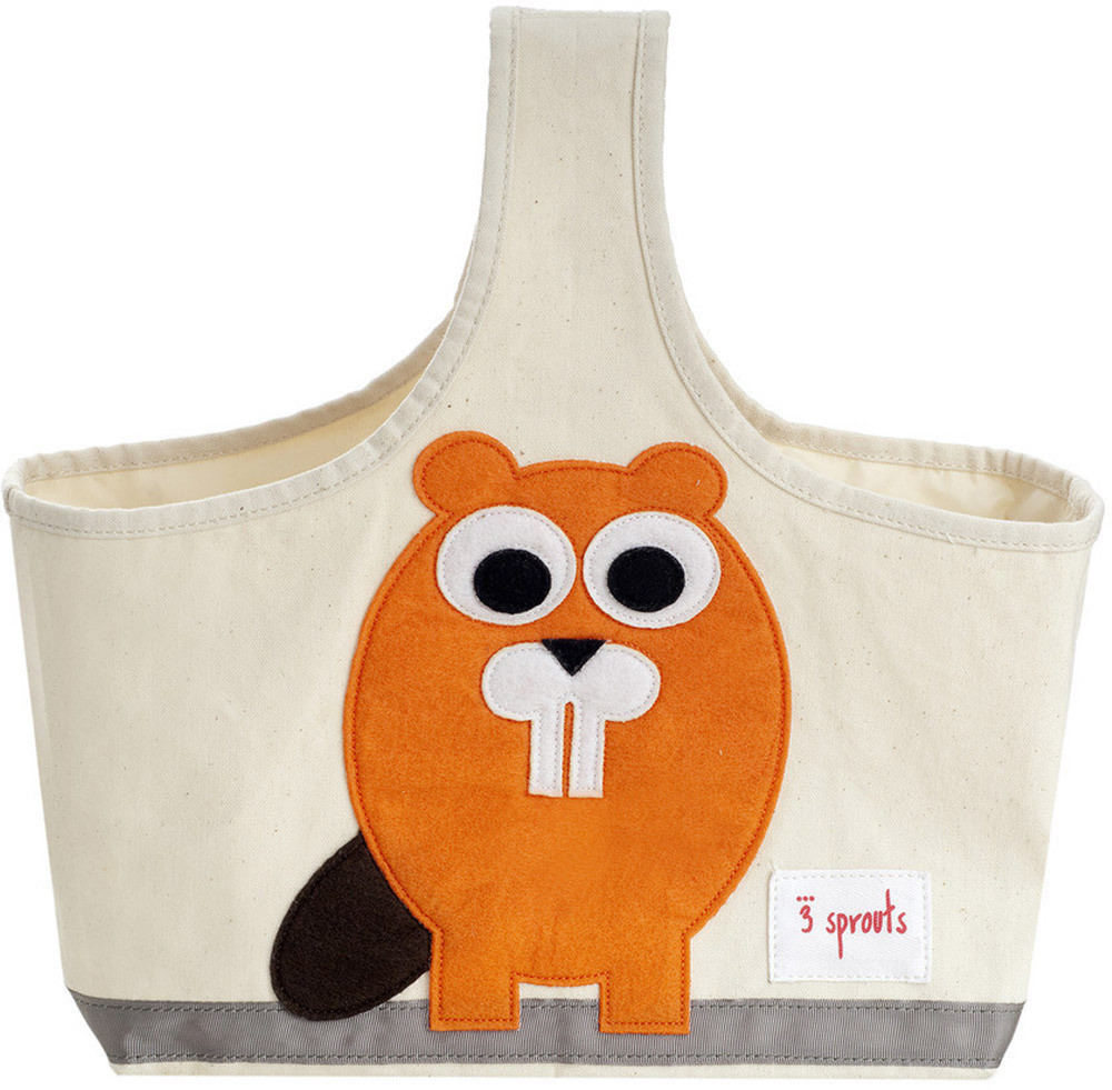 3 Sprouts Panier de rangement castor