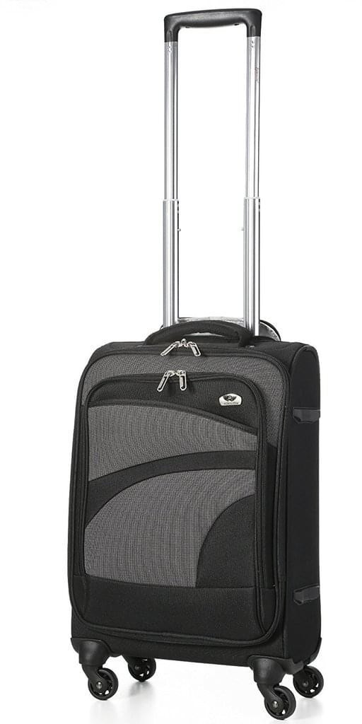 Aerolite 4 Rollen Trolley 55 cm black grey 5053277145719 ab 44 99 Preisvergleich bei idealo