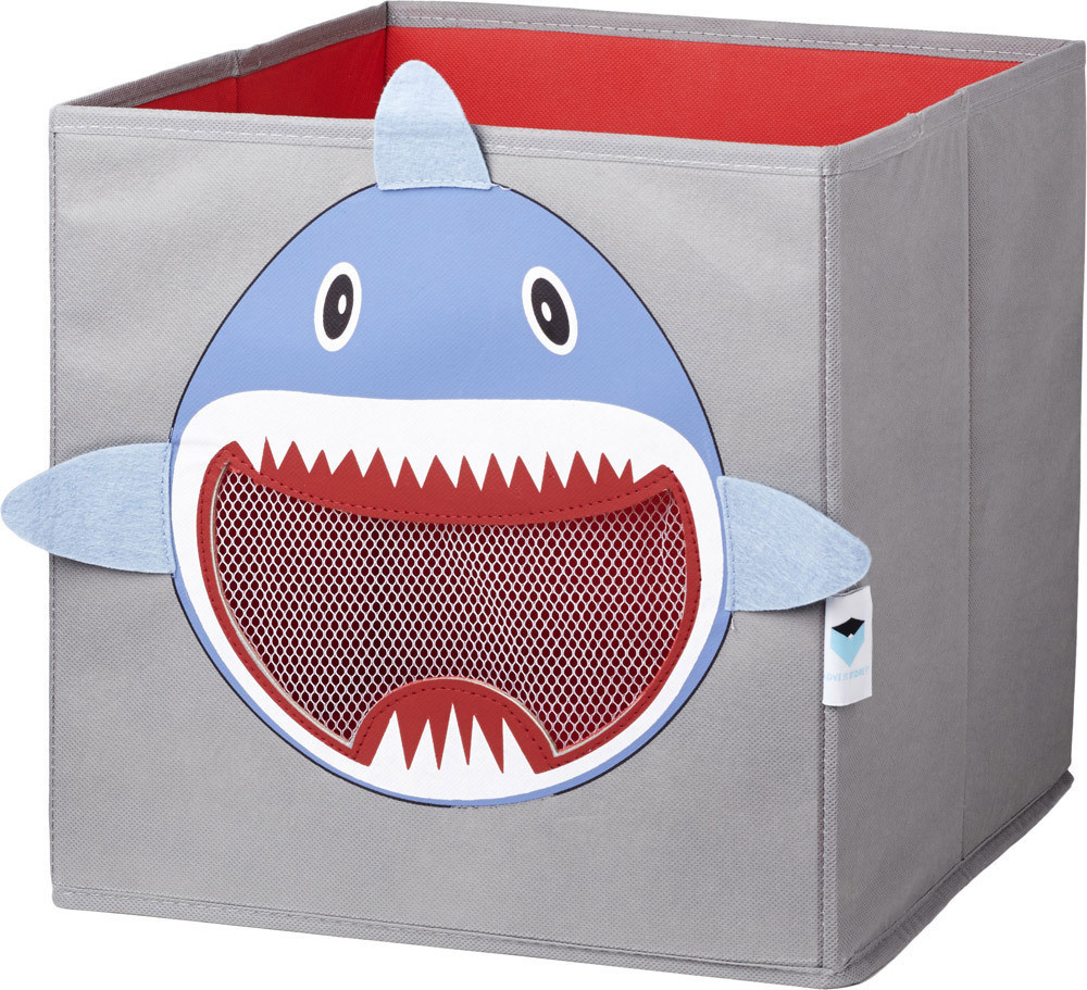 LOVE !T STORE !T Storage Box with Net 30x30x30cm Shark