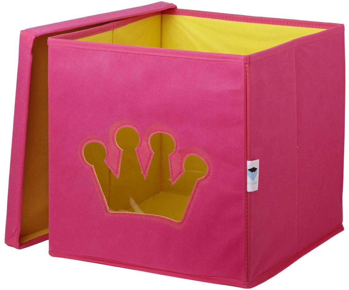 LOVE !T STORE !T Storage Box with Window 30x30x30cm Crown