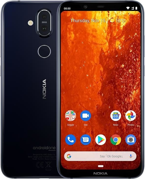 Nokia 8.1 64 Go bleu/argent