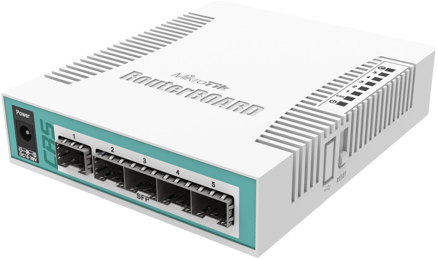 MikroTik 6-Port Gigabit Switch (CRS106-1C-5S)
