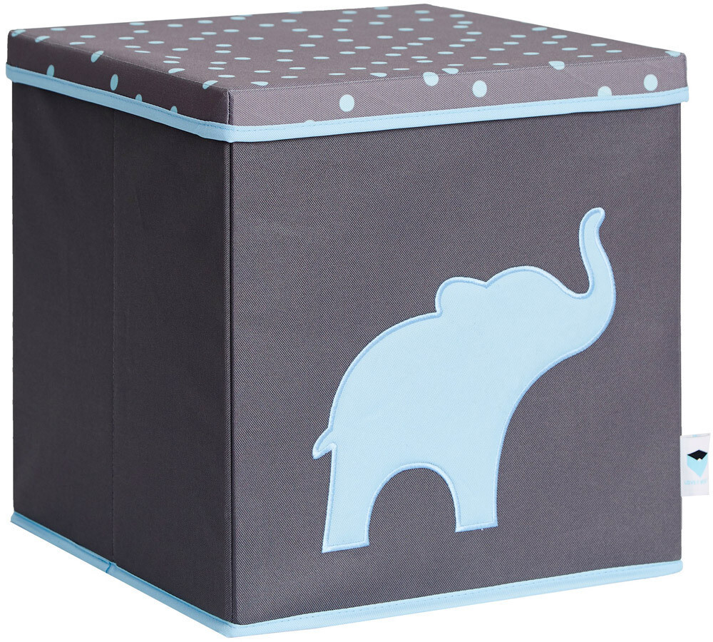 LOVE !T STORE !T Storage Box whith Lid 33x33x33cm Elephant