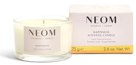 Buy NEOM London Happiness Scented Travel Candle from £15.30 (Today