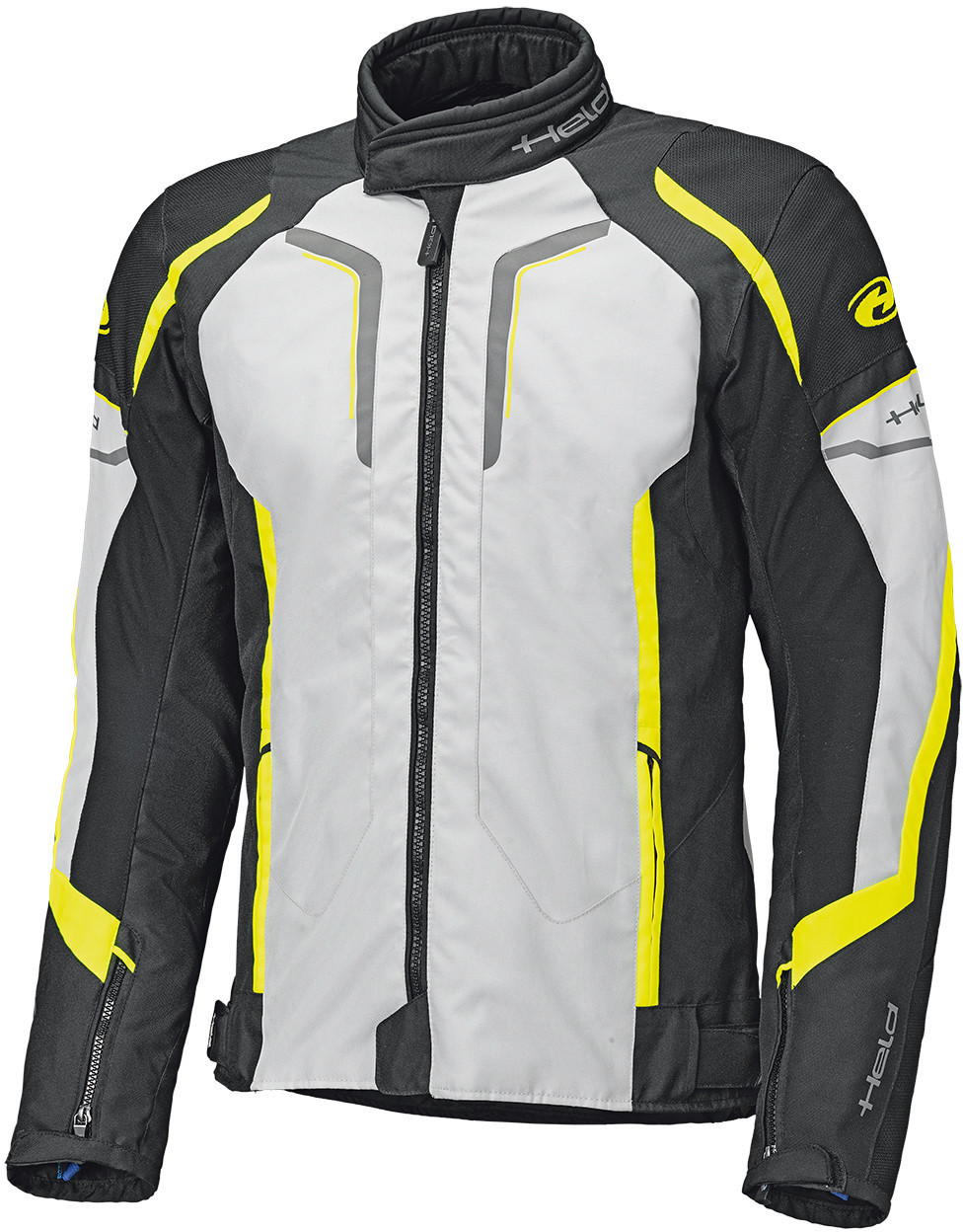 Held Blouson Smoke gris/noir/jaune fluo