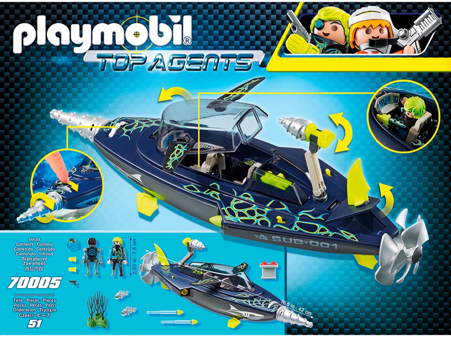 Playmobil Top Agents 70231 - Véhicule Des Neiges - Neuf, Pour Enfant Dès 6 Ans
