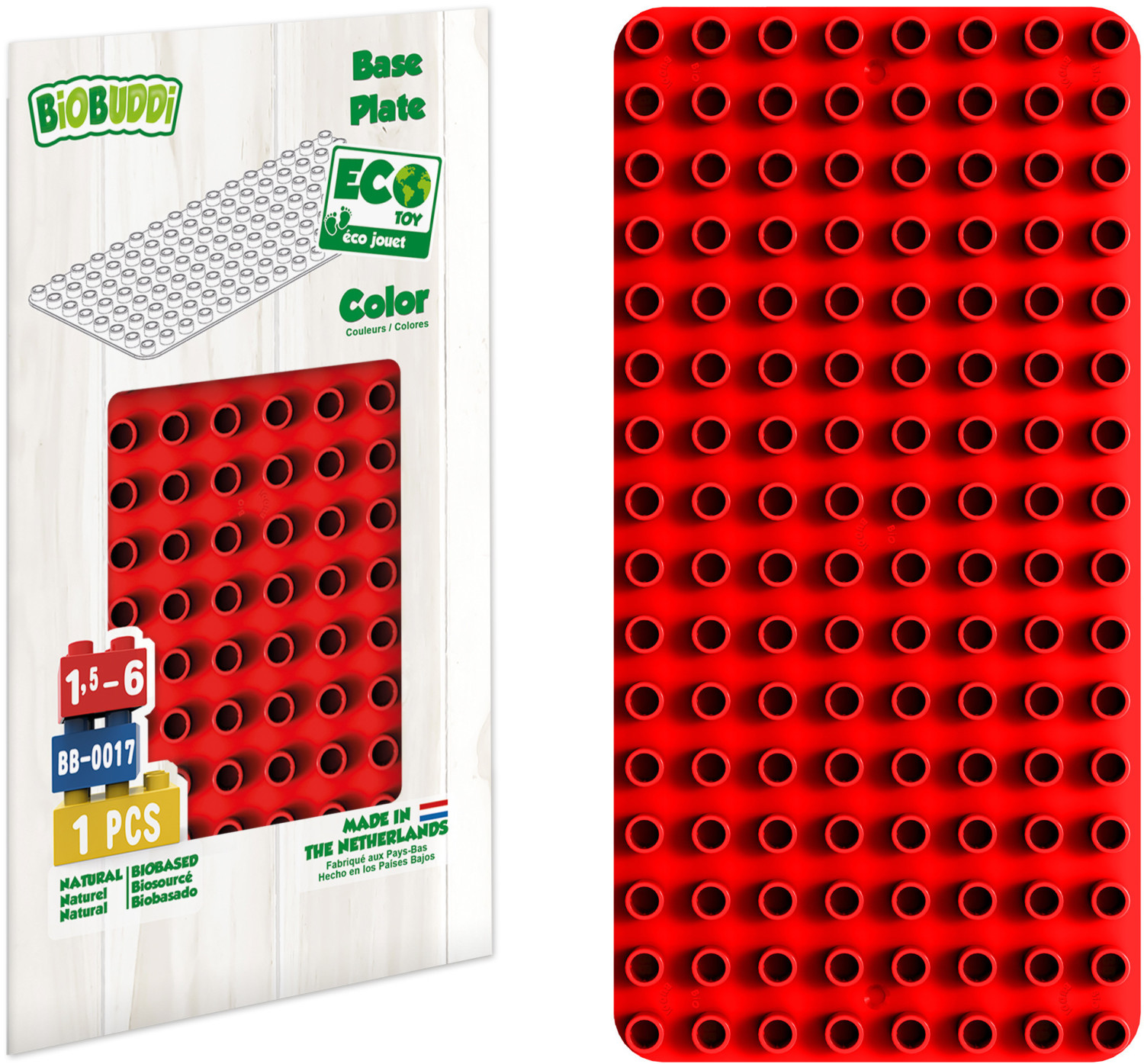 BiOBUDDi Baseplate red