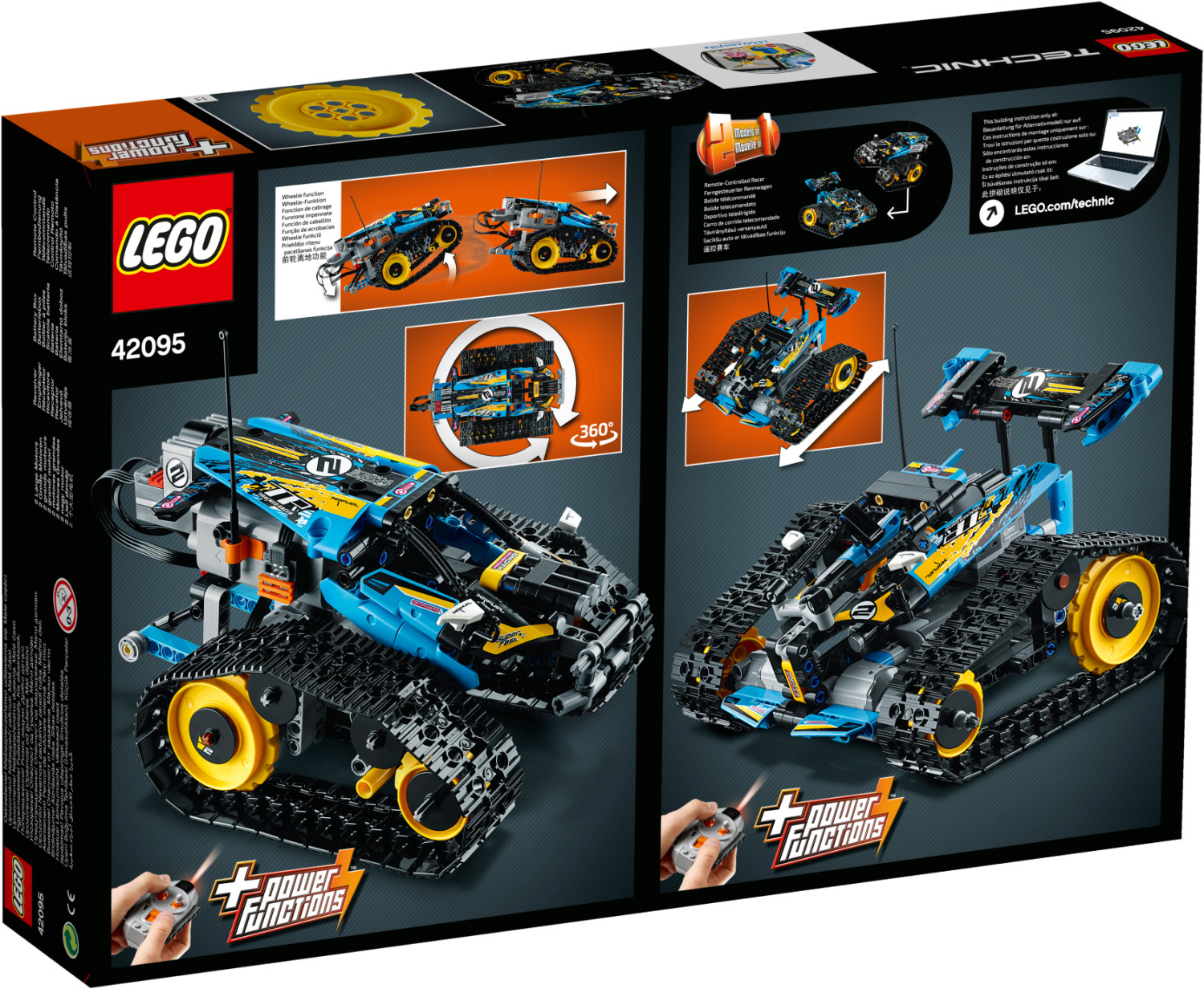 Radio controlled outlet lego technic