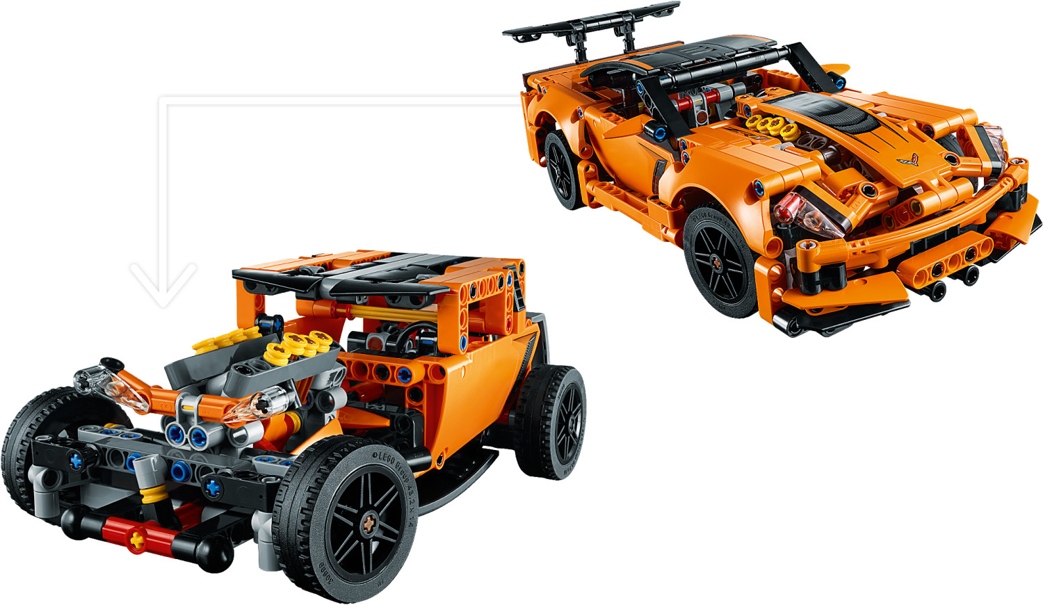 LEGO Technic Chevrolet Corvette ZR1 Supercar 42093 Bauset, Neu 2019 (579  Teile) : : Jeux et Jouets