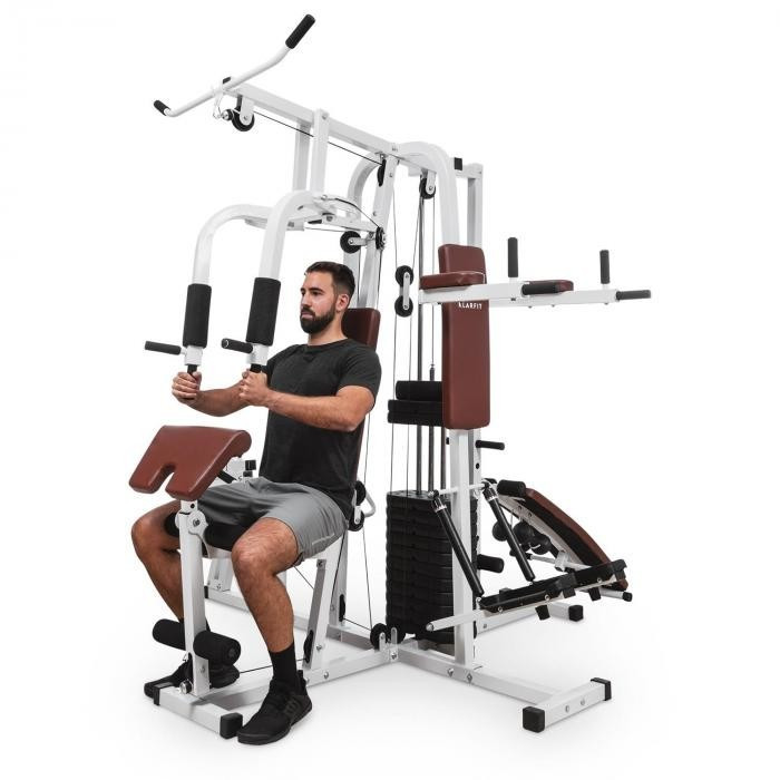 Klarfit Ultimate Gym 9000 acier blanc