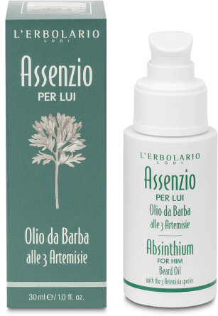 L'Erbolario Absinthium for Him Beard Oil with the 3 Artemisia Species (30ml)