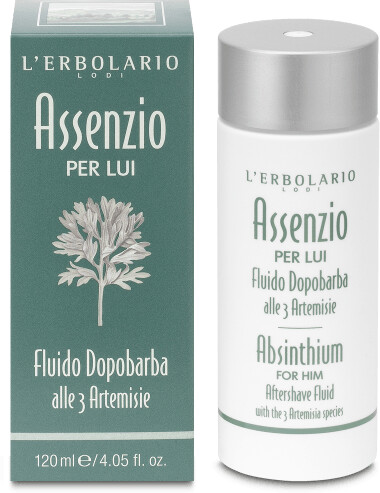 L'Erbolario Absinthium for Him Aftershave Fluid with the 3 Artemisia Species (120ml)