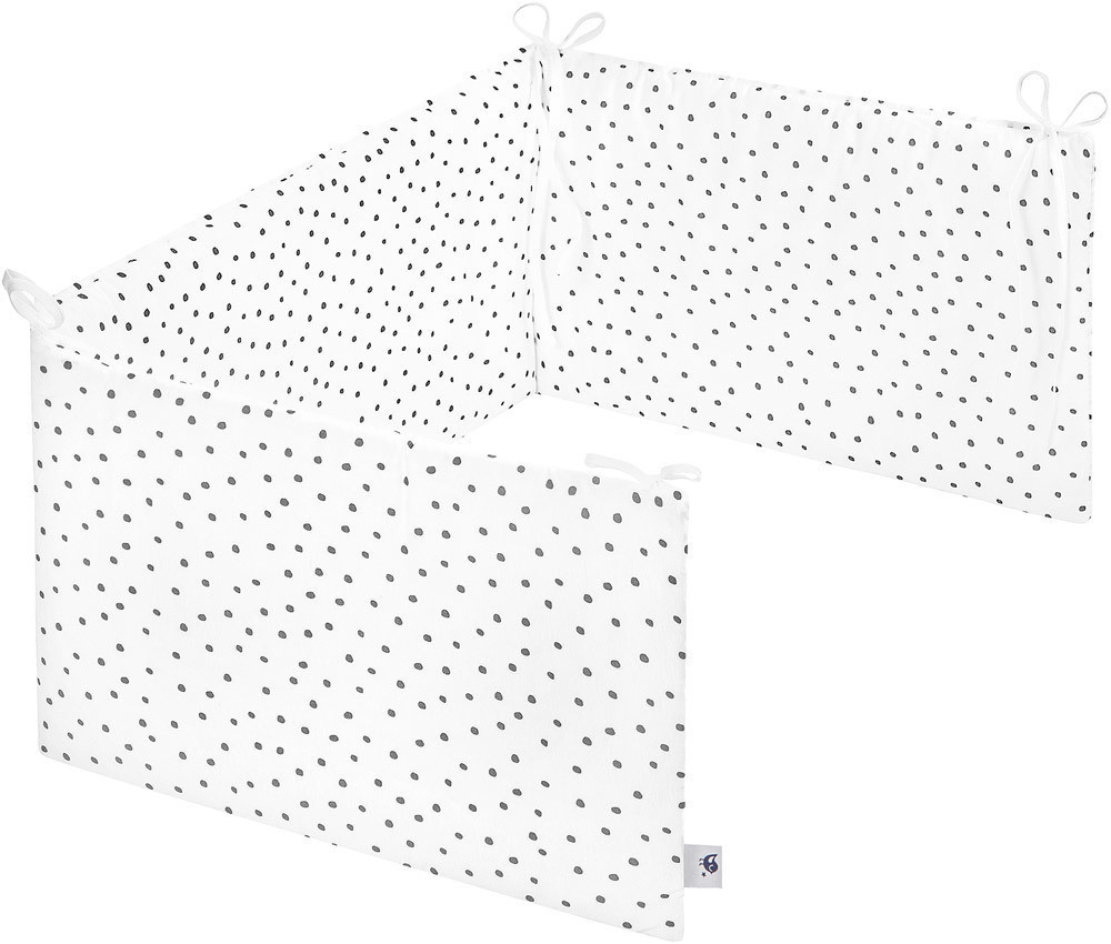 Julius Zöllner Jersey Bed Bumper Comfort Soft dots grey