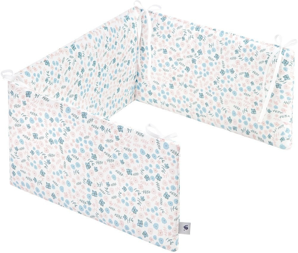 Julius Zöllner Jersey Baby Bed Bumper Comfort Soft - Flowers