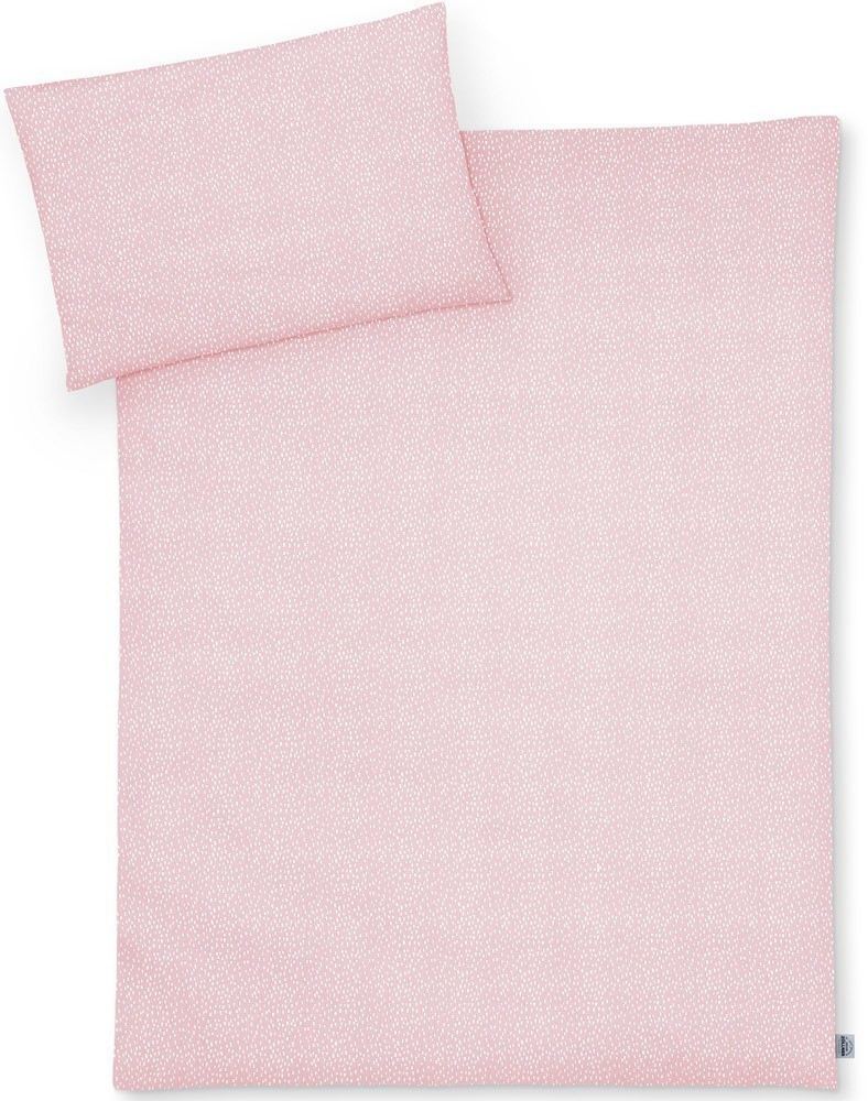 Julius Zöllner Bed Linen Jersey 100x135cm - Tiny Squares Blush
