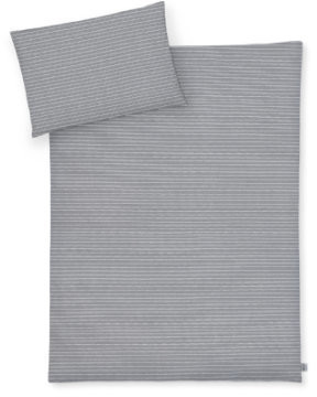 Julius Zöllner Bed Linen Jersey 100x135cm - Grey Stripes